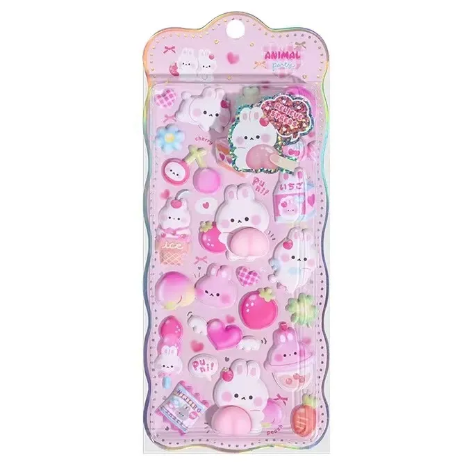 3D स्क्विशी बट स्टिकर्स